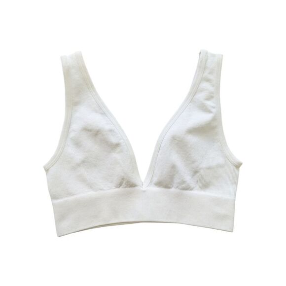 WeWoreWhat Other - V-Neck Bra Top Small Off White Sz XS NWOT x WeWoreWhat in Off White
